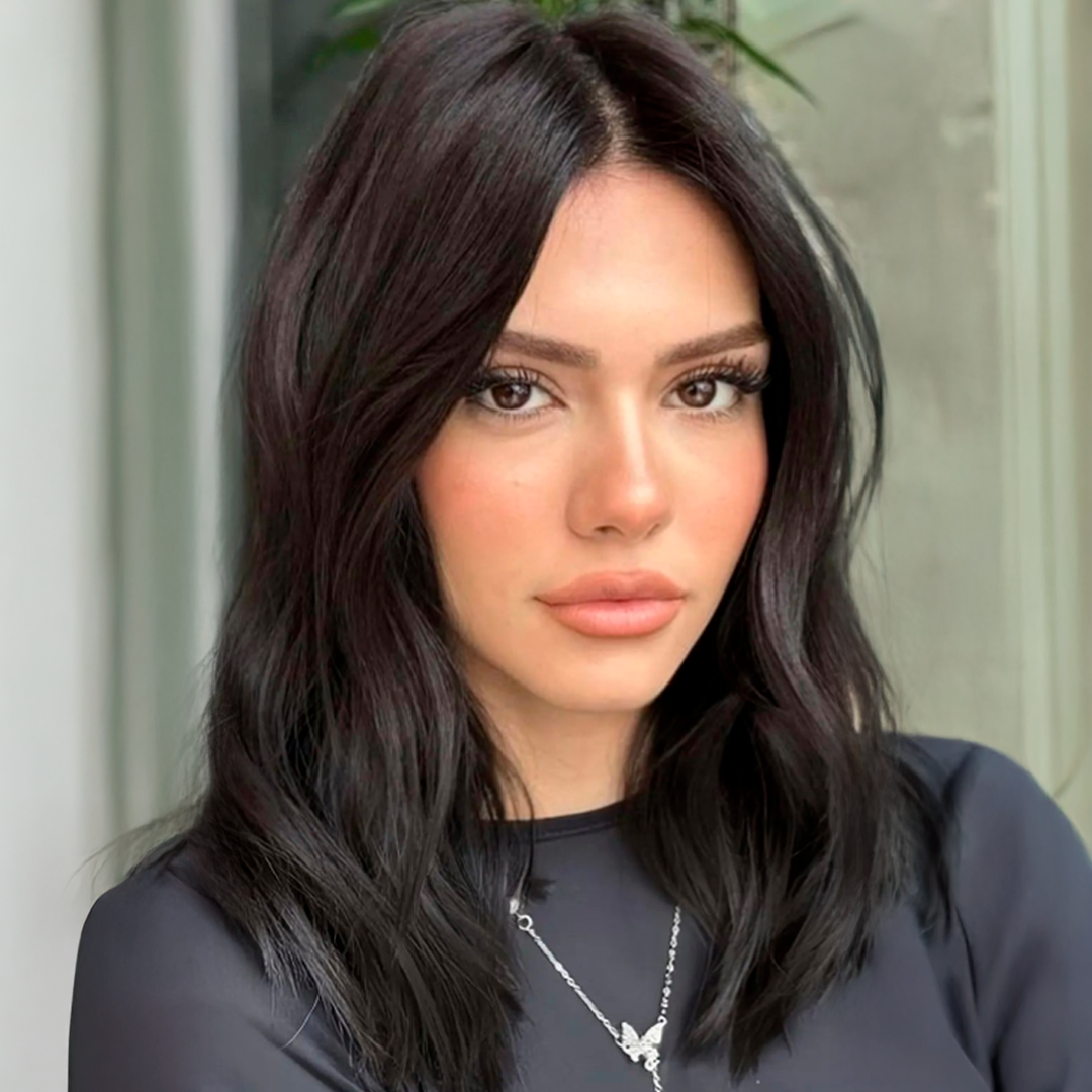 Topper de cabello natural de 35,5 cm con base de seda – Rubio oscuro de raíz
