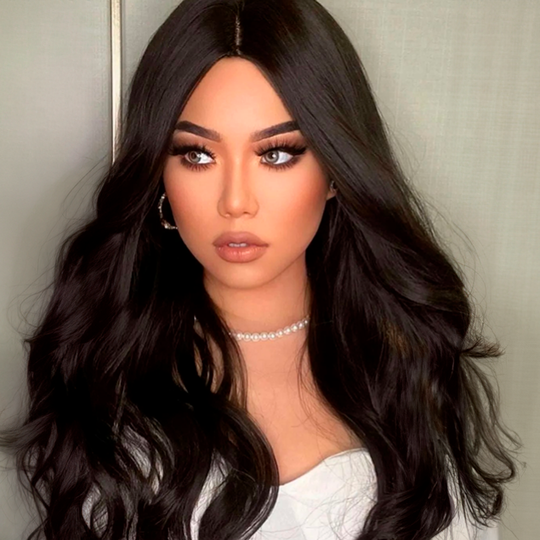 Extensiones de cabello con clip de 22” – Volumen completo (4 piezas)