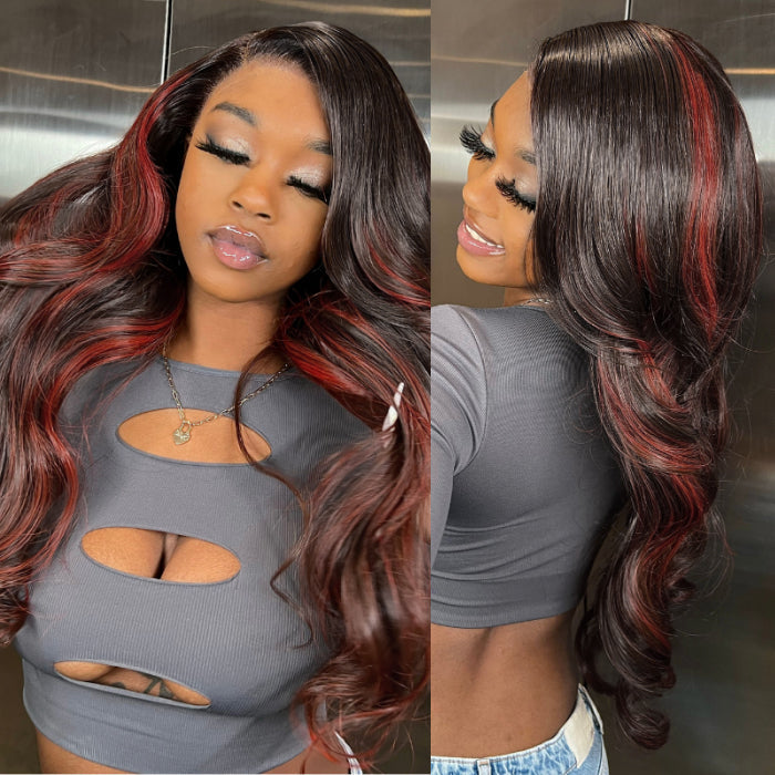 P1B/350 Body Wave Human Hair Wig with 13x4 HD Lace Frontal - Pre-Plucked - 16 / 13x4 Lace / 150% - Lyvelle