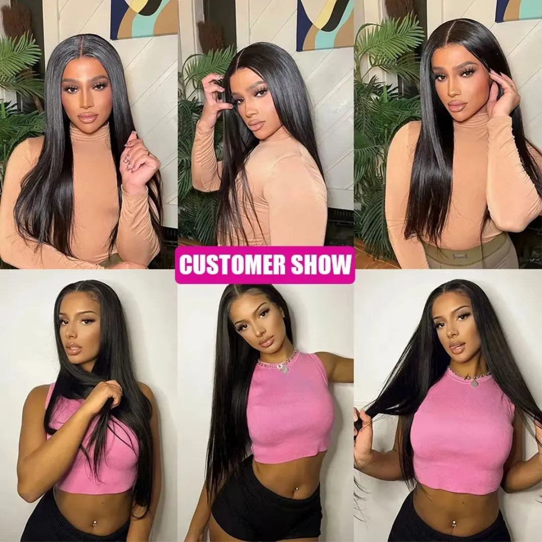 Straight Brazilian Virgin Human Hair Bundles – 3 Pieces, 10-40 Inches - 10" 10" 10" - Lyvelle