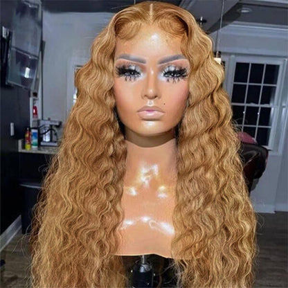 Brazilian 13x4/13x6 HD Lace Front Wig - #27 Loose Deep Wave Honey Blonde - 16 / 13x4 Lace / 150% - Lyvelle