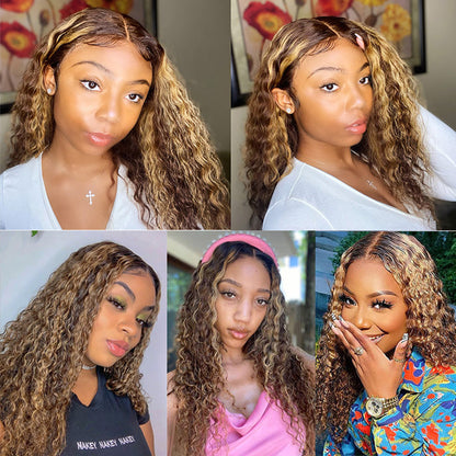 Glueless HD Lace Deep Wave Frontal Wig - 13x4 & 13x6 with Pre-Plucked Hairline - 14 / 13x4 Lace / 150% - Lyvelle