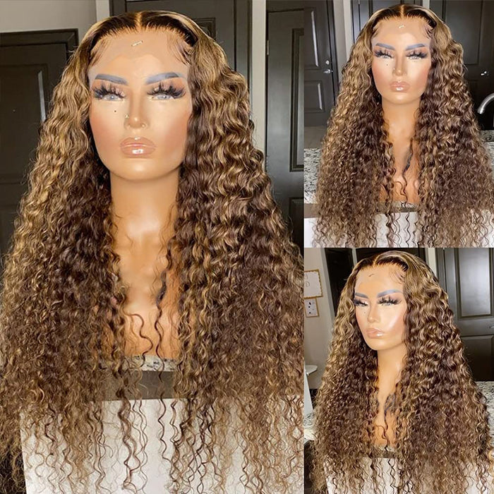 Glueless HD Lace Deep Wave Frontal Wig - 13x4 & 13x6 with Pre-Plucked Hairline - 14 / 13x4 Lace / 150% - Lyvelle