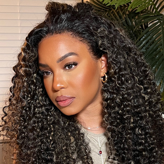 HD Lace Front Curly Wig with Pre-Bleached Knots - 4C Edges, Glueless, Ready to Wear - 12 / 🔥8x5 Pre Cut Lace - Lyvelle