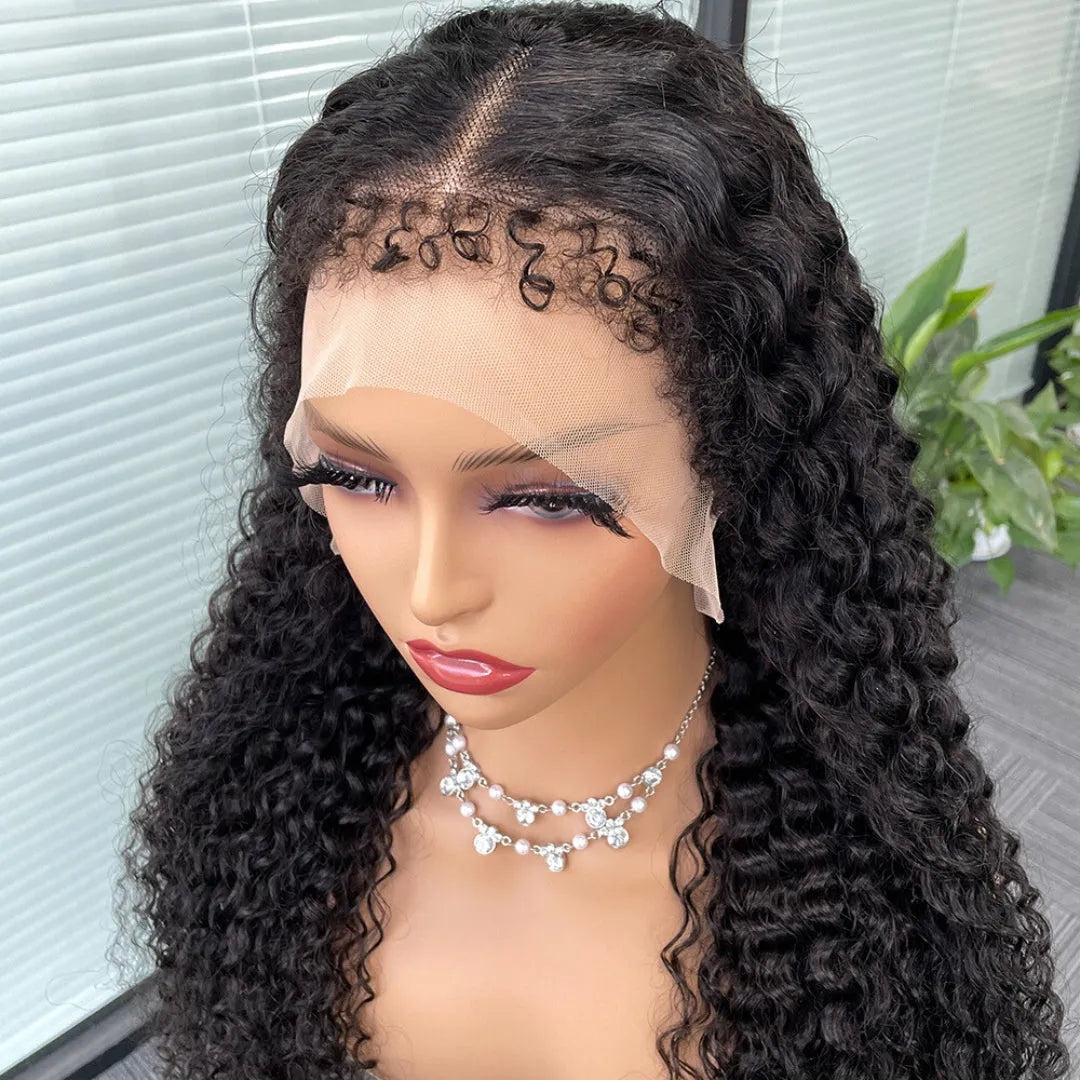 Afro Kinky Curly Wig – 250% Density, 13x6 HD Lace, Natural 4C Human Hair - 10" / 4x4 Closure Wigs / 150% - Lyvelle