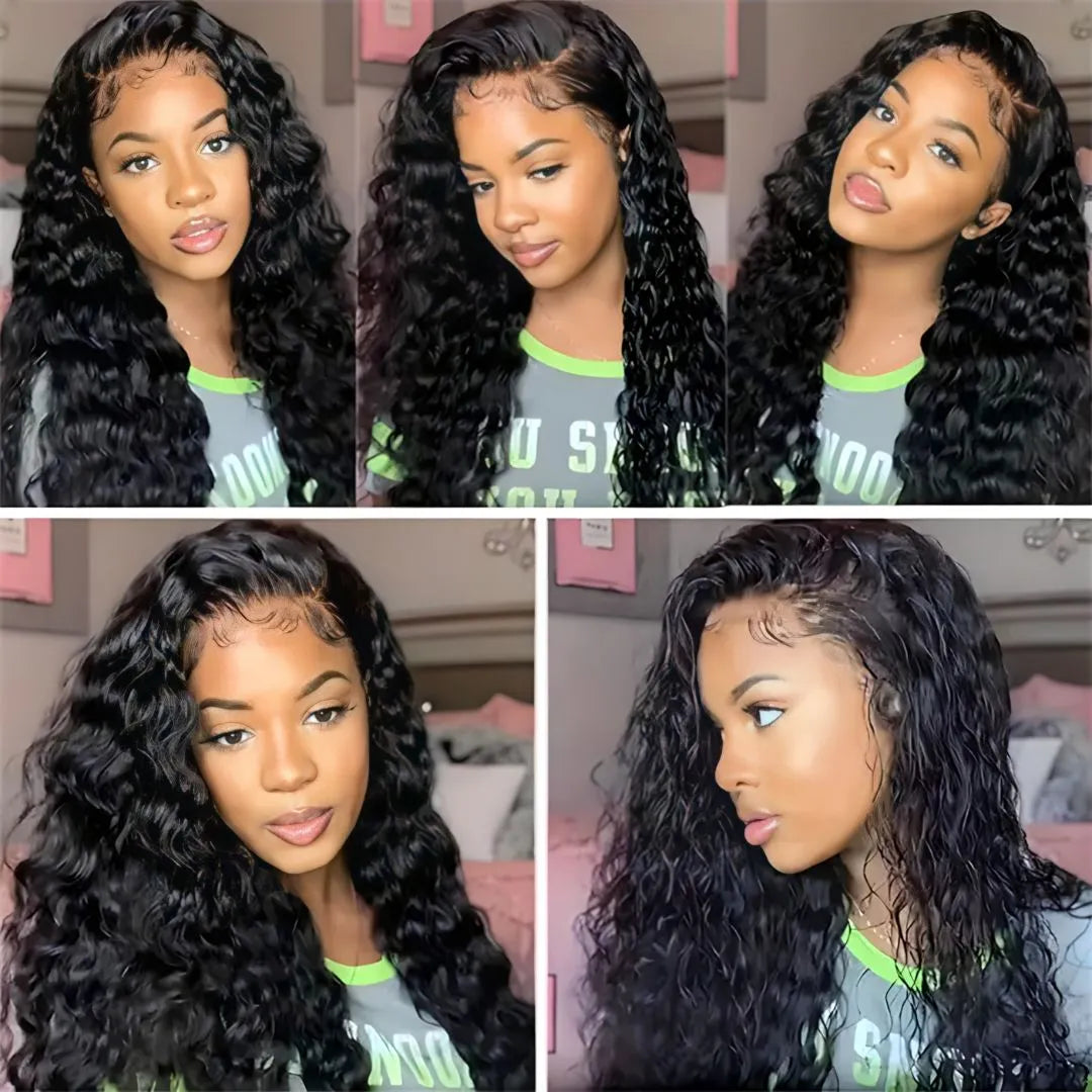 Deep Wave HD Lace Front Wig – 13x4/13x6, 14-34 Inch Remy Human Hair - 14" / 13x4 HD Frontal Wig / Deep Wave - Lyvelle