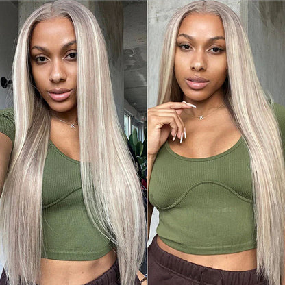 Barbie-Inspired Blonde Highlight Lace Front Wig #18/613 - HD Transparent 13x4/13x6 Human Hair Frontal Wig - 14 / 5x5 Pre Cut Glueless / Body Wave - Lyvelle