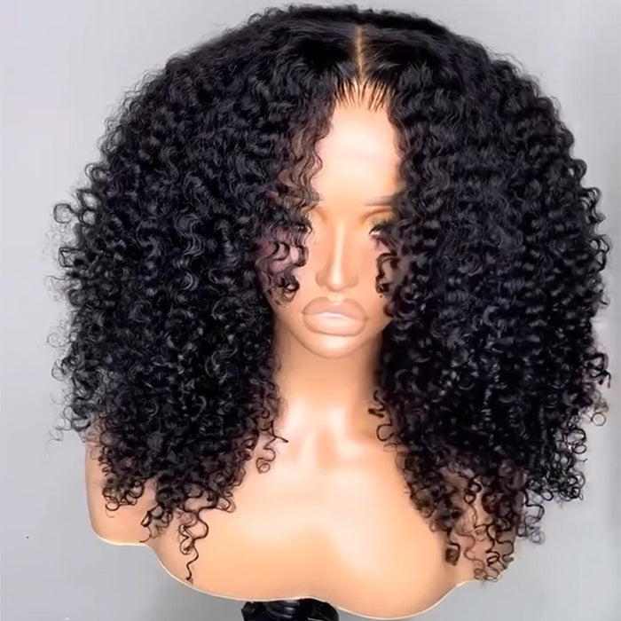 250% Density Curly HD Lace Front Wig - Pre-Bleached, Glueless, Ready to Wear Human Hair - 16 / 8x5 Lace Wear Go / 250% Same with Picture(what you see what you get) - Lyvelle