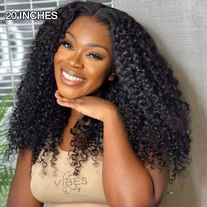 250% Density Curly HD Lace Front Wig - Pre-Bleached, Glueless, Ready to Wear Human Hair - 16 / 8x5 Lace Wear Go / 250% Same with Picture(what you see what you get) - Lyvelle