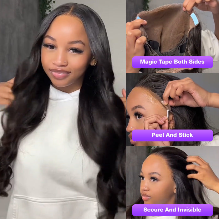 Glueless 13x6 Pre-Cut Lace Frontal Wig - Super Secure 3D Body Wave, Real Ear-to-Ear Fit - 18 / 13x4 Pre-All Wig / 150% - Lyvelle