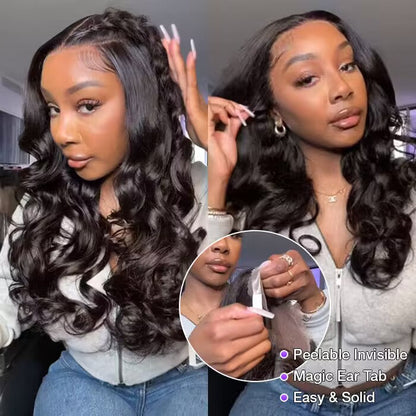 Glueless 13x6 Pre-Cut Lace Frontal Wig - Super Secure 3D Body Wave, Real Ear-to-Ear Fit - 18 / 13x4 Pre-All Wig / 150% - Lyvelle