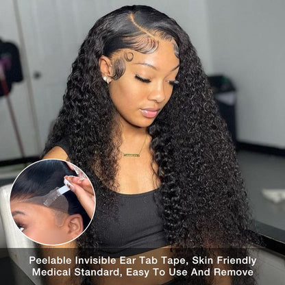 13x6 Curly Lace Front Wig - Pre-Cut Ear-to-Ear Lace Frontal for a Secure Fit - 12 / 13x4 Pre-All Wig / 150% - Lyvelle