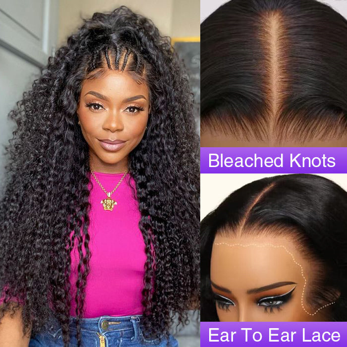 13x6 Curly Lace Front Wig - Pre-Cut Ear-to-Ear Lace Frontal for a Secure Fit - 12 / 13x4 Pre-All Wig / 150% - Lyvelle