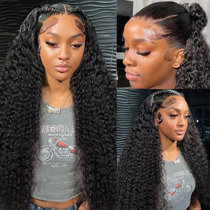 13x6 Curly Lace Front Wig - Pre-Cut Ear-to-Ear Lace Frontal for a Secure Fit - 12 / 13x4 Pre-All Wig / 150% - Lyvelle