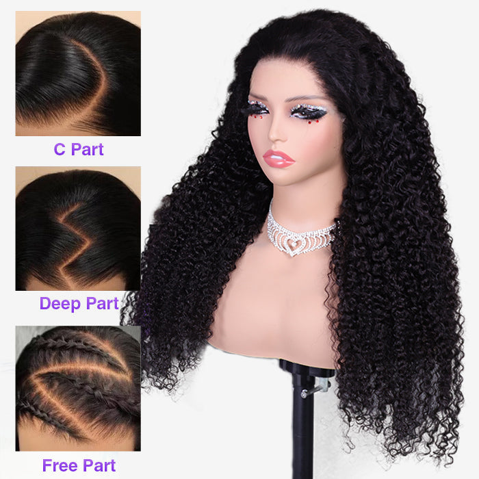 13x6 Curly Lace Front Wig - Pre-Cut Ear-to-Ear Lace Frontal for a Secure Fit - 12 / 13x4 Pre-All Wig / 150% - Lyvelle