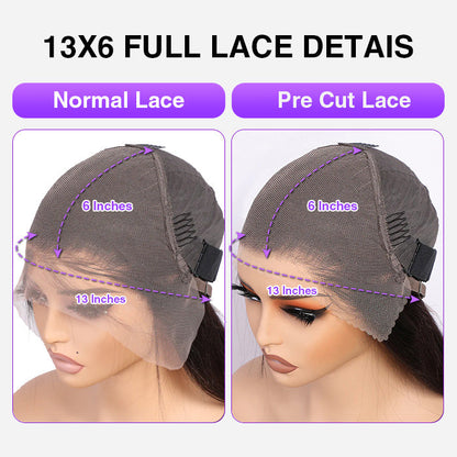 Curly Pre-Braided 13x6 Lace Front Wig - Full Lace, Pre-Bleached & Pre-Plucked - 18 / Yes / 150% - Lyvelle