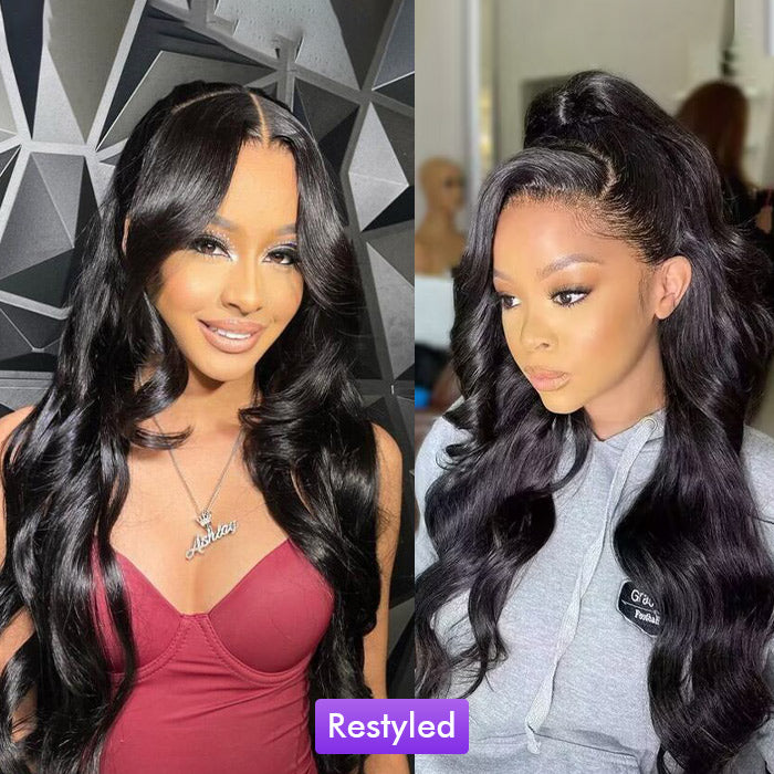 Glueless 13x6 Pre-Cut Lace Frontal Wig - Super Secure 3D Body Wave, Real Ear-to-Ear Fit - 18 / 13x4 Pre-All Wig / 150% - Lyvelle