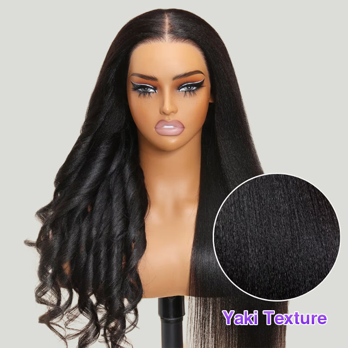 13x6 Lace Frontal Yaki Straight Pre-Cut & Pre-Plucked Ear-to-Ear Glueless Wig - 12 / 13x4 Lace / 150% - Lyvelle