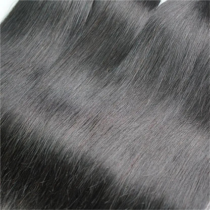 Straight Brazilian Virgin Human Hair Bundles – 3 Pieces, 10-40 Inches - 10" 10" 10" - Lyvelle