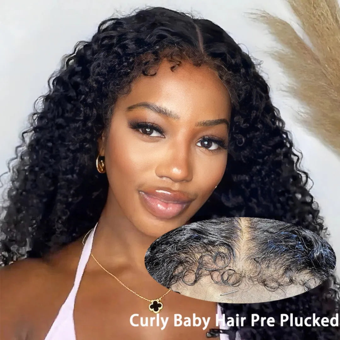 Afro Kinky Curly Wig – 250% Density, 13x6 HD Lace, Natural 4C Human Hair - 10" / 4x4 Closure Wigs / 150% - Lyvelle