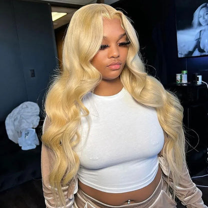 613 Blonde Body Wave HD Lace Front Wig – 13x6 Remy Human Hair - 8" / 13x4 HD Frontal Wig / Body Wave - Lyvelle