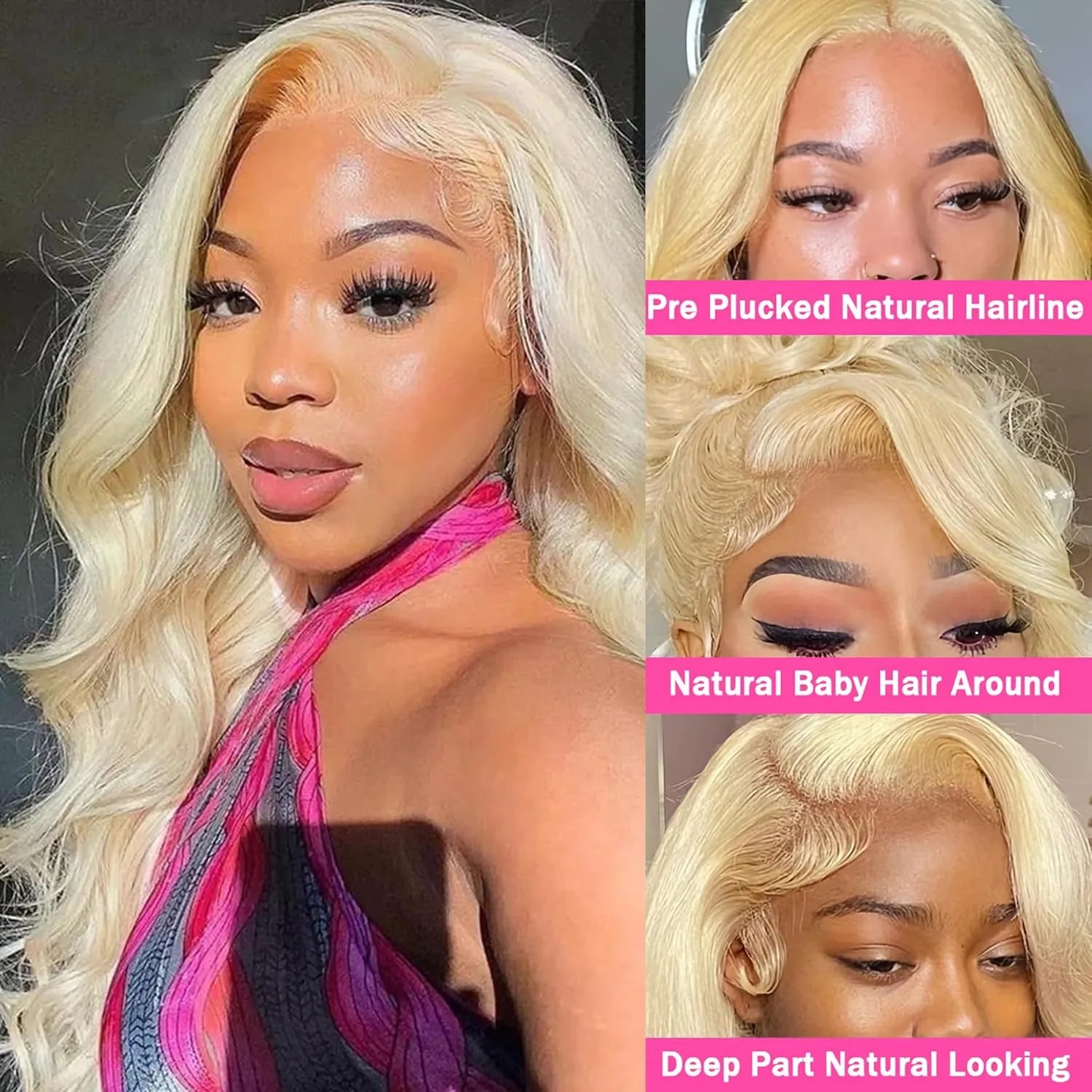 613 Blonde Body Wave HD Lace Front Wig – 13x6 Remy Human Hair - 8" / 13x4 HD Frontal Wig / Body Wave - Lyvelle