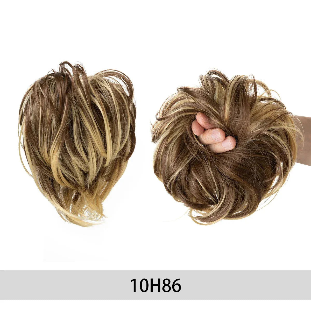 Curly Hair Bun Scrunchie – Instant Volume &amp; Effortless Style - 10H86 - Lyvelle