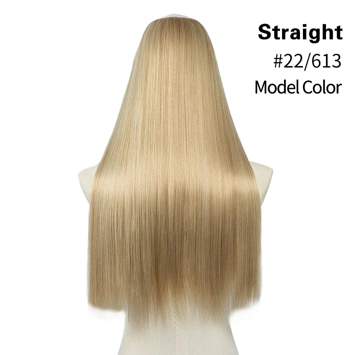 U-Part Straight Clip-In Hair Extensions – Natural Volume and Length - 24" / Straight / Light Ash Blonde 1 - Lyvelle