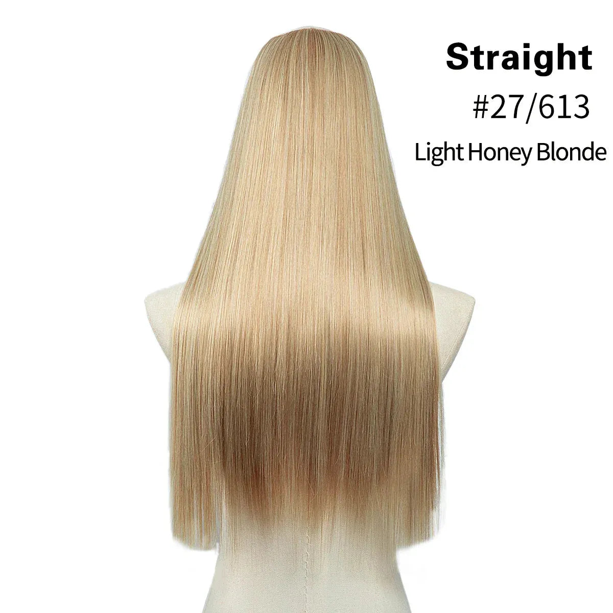 U-Part Straight Clip-In Hair Extensions – Natural Volume and Length - 24" / Straight / California Blonde - Lyvelle