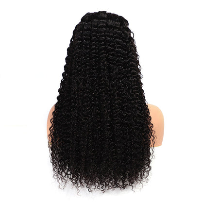 Pre-Braided Curly Glueless Wig - 13x6 Full HD Lace Frontal with Pre-Bleached Knots - Ready-to-Wear - 18 / Yes / 150% - Lyvelle