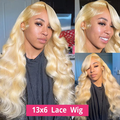 613 Blonde Body Wave HD Lace Front Wig – 13x6 Remy Human Hair - 8" / 13x6 HD Frontal Wig / Body Wave - Lyvelle