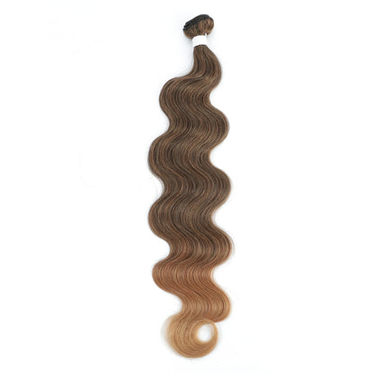 26-Inch Loose Deep Wave Synthetic Hair Extensions – Thick Ponytail Weave - 26" / Deep Wave / 1B-30-27 - Lyvelle