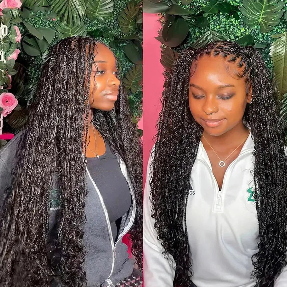 Deep Wave Unprocessed Human Hair for Boho Braids – 100% Brazilian Remy - 12" | 1PC / Deep Wave / Natural Black - Lyvelle