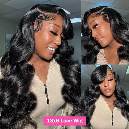 Body Wave HD Lace Closure Wig – 18-38 Inch, Brazilian Human Hair - 18" / 13x6 Frontal Wig / 180% - Lyvelle