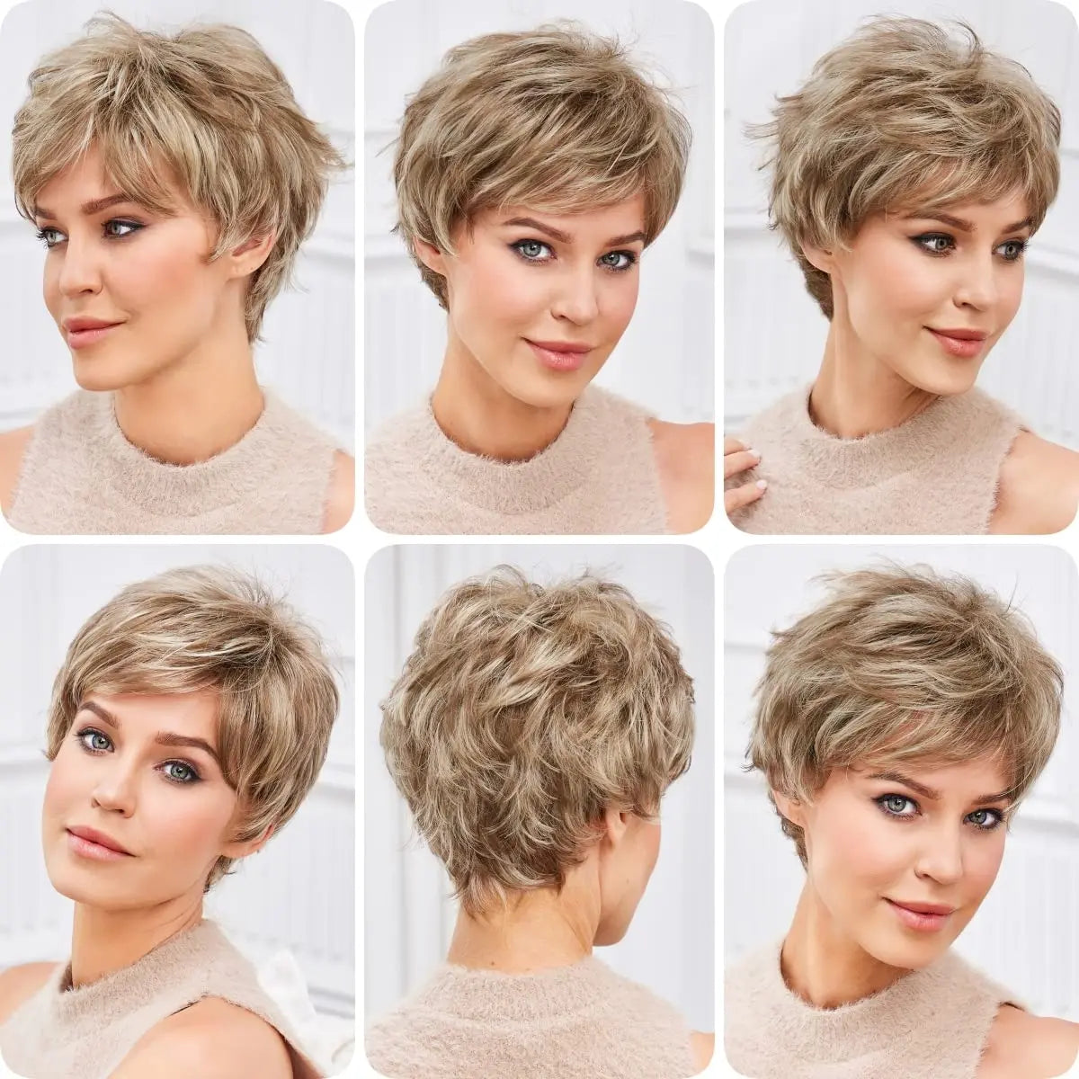 Chic Light Blonde Pixie Cut Wig with Bangs – Natural Look - 10" / Short Blonde - Lyvelle