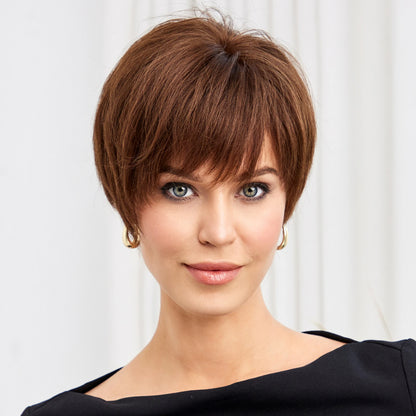 Pixie Cut HD Lace Front Wig – Remy Human Hair - Dark Brown / 6" - Lyvelle