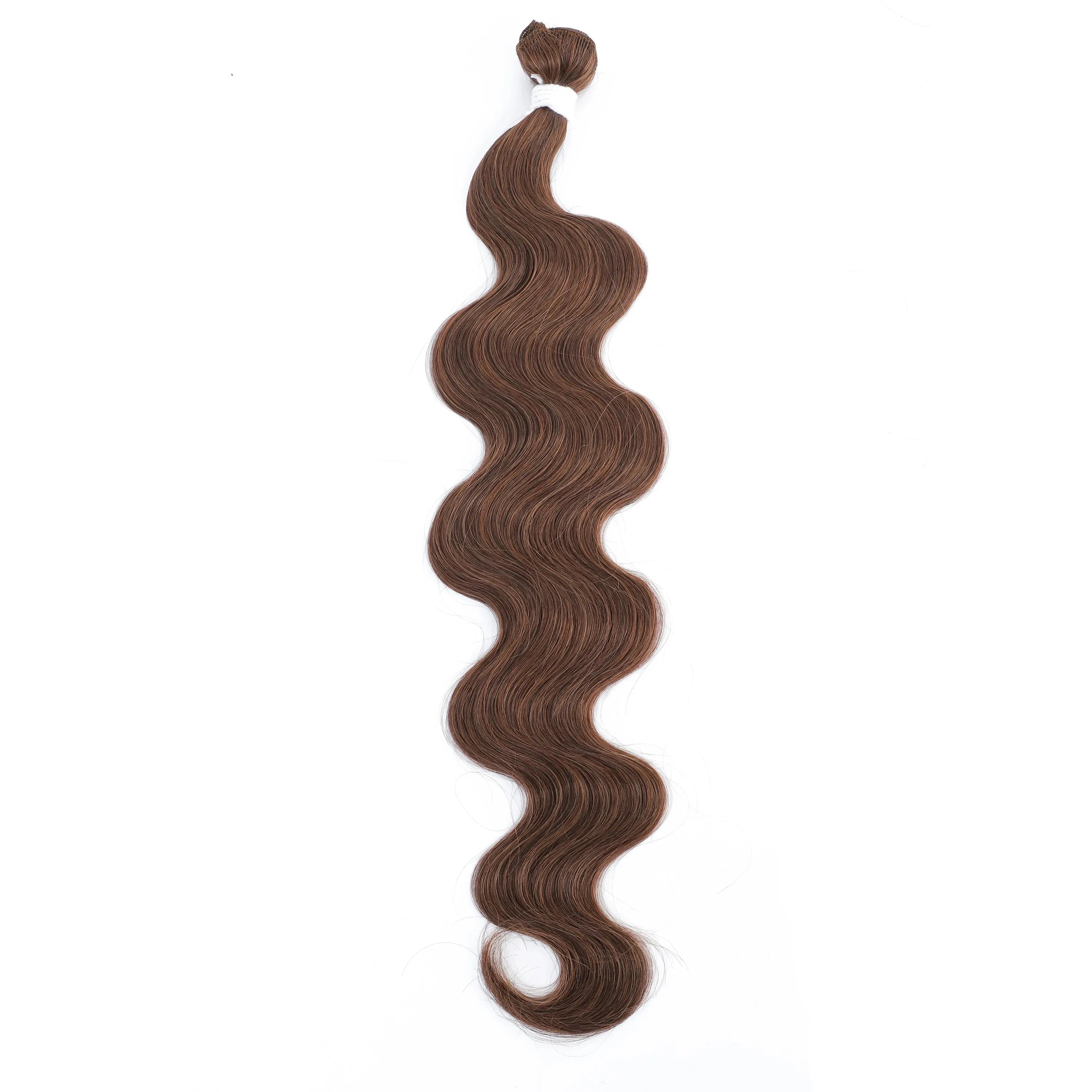 26-Inch Loose Deep Wave Synthetic Hair Extensions – Thick Ponytail Weave - 26" / Deep Wave / Coffee Brown - Lyvelle