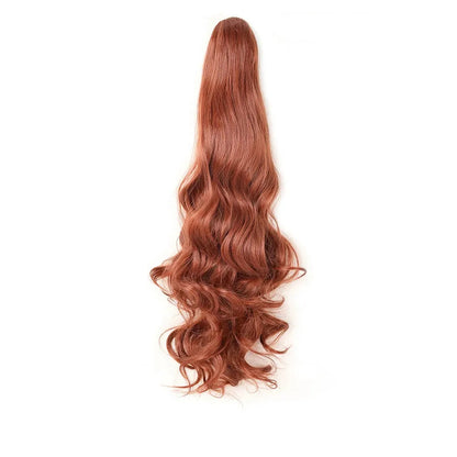 Long Wavy Claw Clip Ponytail Extension – Synthetic Curly Hairpiece - 18" / Natural Wavy / SMTYS-CZJ-350 - Lyvelle