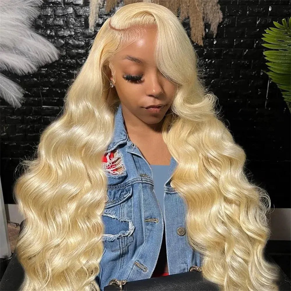 613 Blonde Body Wave HD Lace Front Wig – 13x6 Remy Human Hair - 8" / 13x4 HD Frontal Wig / Body Wave - Lyvelle