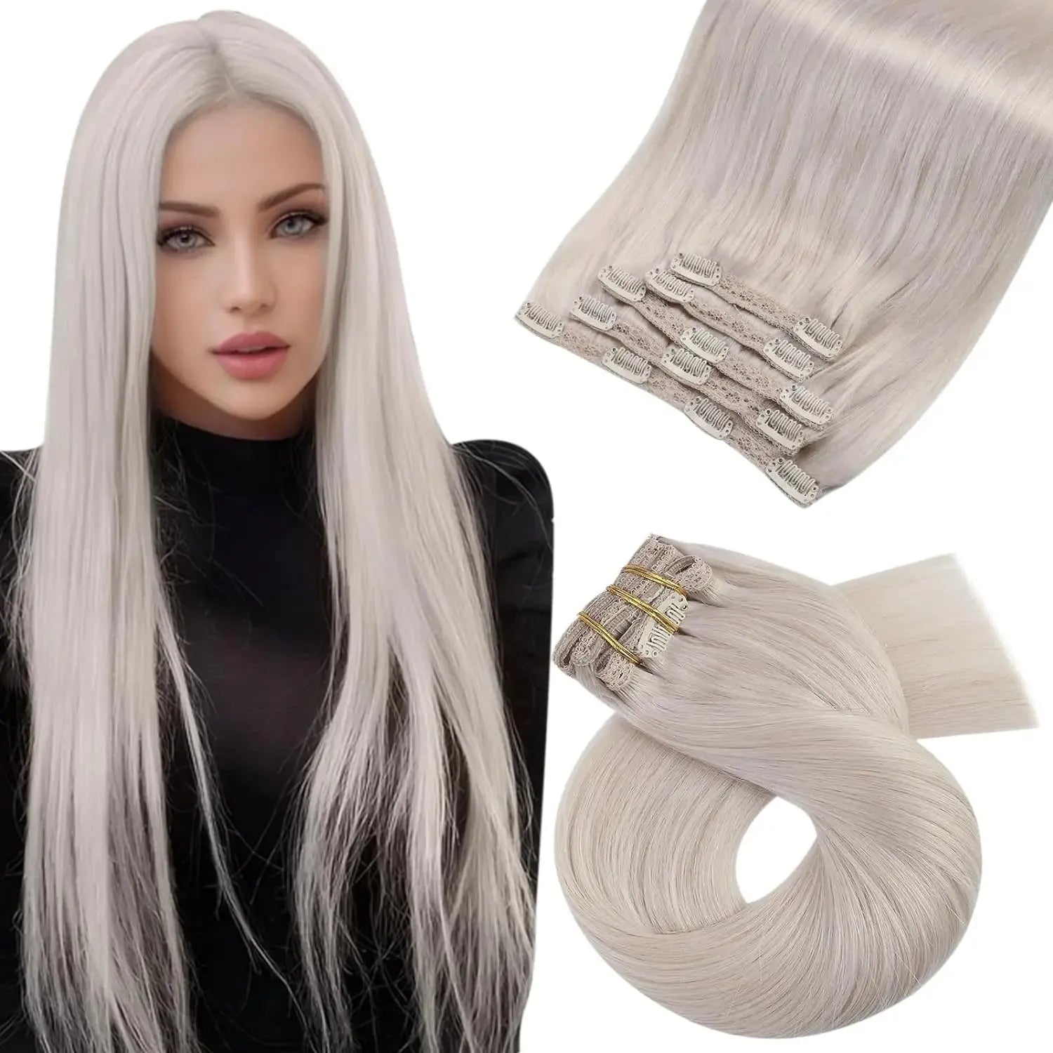 Premium Human Hair Clip-In Extensions – 5 & 7 Pieces, 18-24 Inches - 18" / Body Wave / 60A - Lyvelle