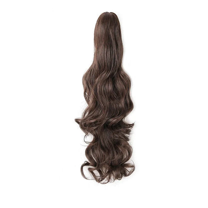 Long Wavy Claw Clip Ponytail Extension – Synthetic Curly Hairpiece - 18" / Natural Wavy / SMTYS-CZJ-2-30 - Lyvelle