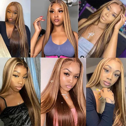 Honey Blonde HD Lace Front Wig – 28-40 Inch, Human Hair - 28" / 13x6 HD Lace Front / 180% - Lyvelle