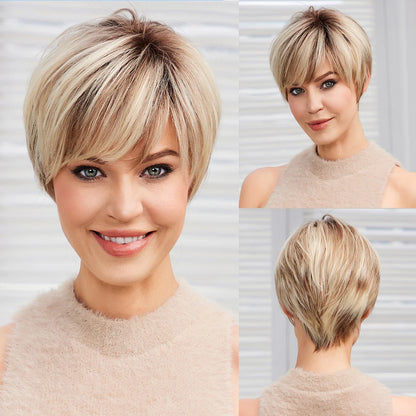 Pixie Cut HD Lace Front Wig – Remy Human Hair - Ash Blonde / 6" - Lyvelle