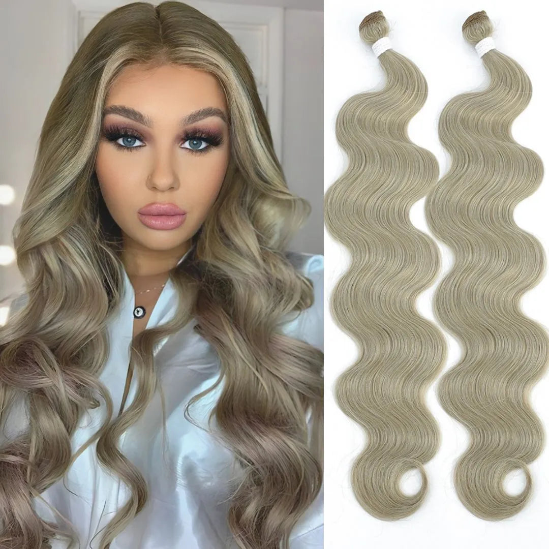 26-Inch Loose Deep Wave Synthetic Hair Extensions – Thick Ponytail Weave - 26" / Deep Wave / #1B - Lyvelle