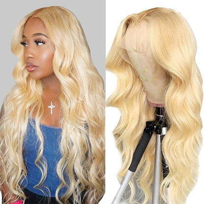 613 Blonde Body Wave Wig with 13x4 HD Transparent Lace Frontal - Human Hair Wig for Women - 12 / 150% - Lyvelle