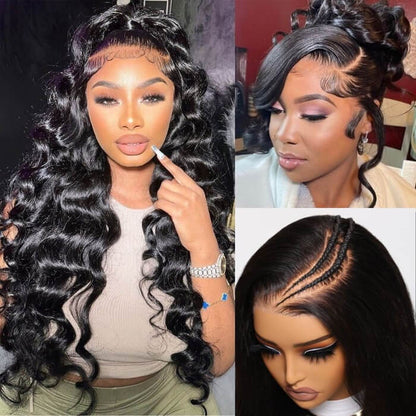 Pre-Curled Body Wave 13x4/13x6 HD Lace Frontal Glueless Wig with Invisible Small Knots - 16 / 13x4 Lace Ready Go / 150% - Lyvelle