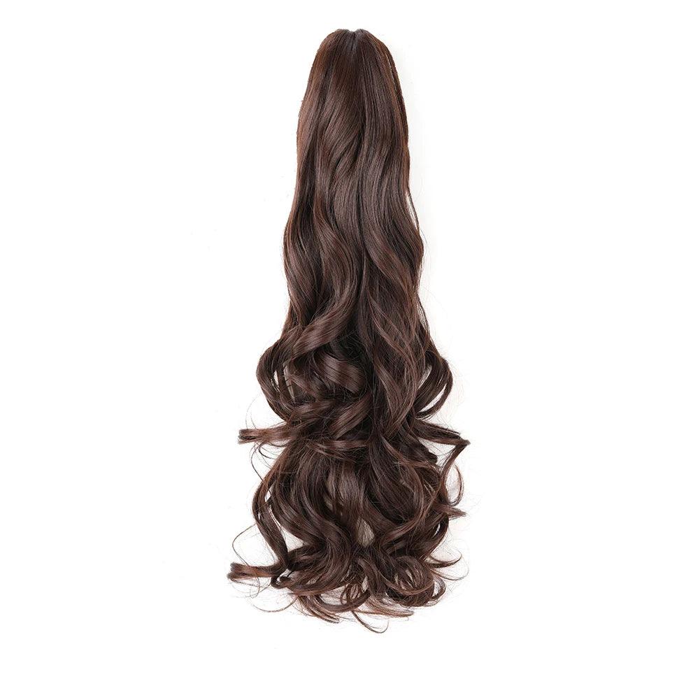 Claw Clip-In Ponytail Extension - 24 Inches Long Wavy Natural - Lyvelle