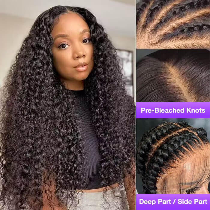 Upgraded Skinlike HD Lace Curly Wig - 13x6 & 13x4 Frontal, Human Hair, Invisible Small Knot Design - 10 / 13x4 HD Lace / 150% - Lyvelle