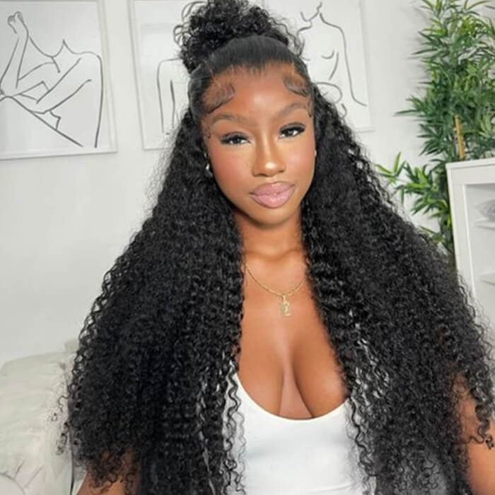 Upgraded Skinlike HD Lace Curly Wig - 13x6 & 13x4 Frontal, Human Hair, Invisible Small Knot Design - 10 / 13x4 HD Lace / 150% - Lyvelle