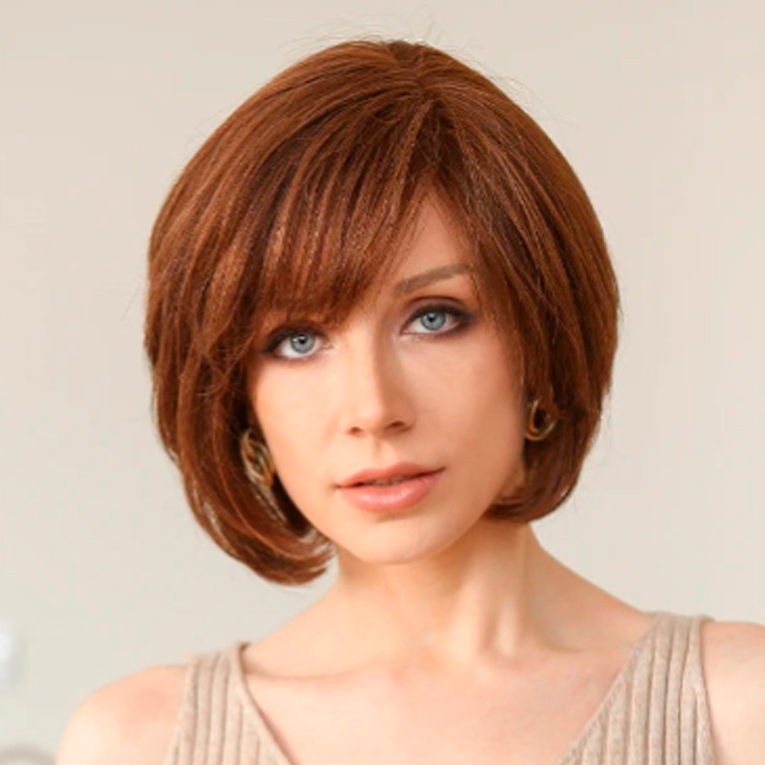 Peluca corta con encaje ombré bob HD